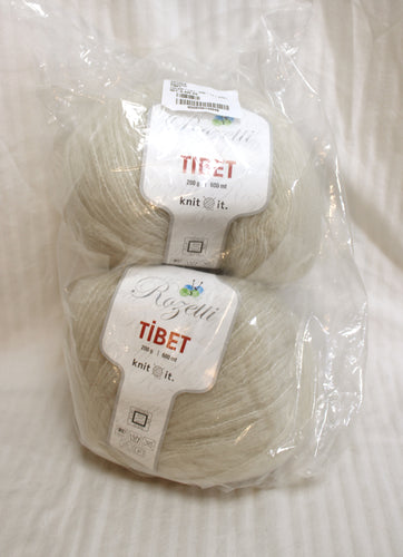 Rozetti Tibet - 2 x 200 G - Color  206-14 (Natural) Natural/Synth Blend (see Notes)
