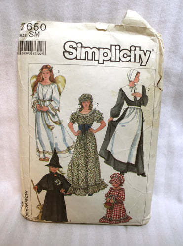 Vintage 1986 - 7650 -Misses and Girls Costumes - Size Small - Sewing Pattern