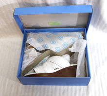 Load image into Gallery viewer, Jack Rogers  - White leather &quot;Jackie Mid Wedge&quot; Open Toe Slide Sandals - Size 9M (In Box)