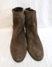 Load image into Gallery viewer, Stewart Weitzman - Taupe Brown Suede Wedge Bootie - Size 9