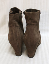 Load image into Gallery viewer, Stewart Weitzman - Taupe Brown Suede Wedge Bootie - Size 9