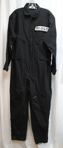 Rothco - Black Lightweight  Flight / Utility Suit w/ Subhumans (UK Punk Band) Patch - Size S (See Measurements)