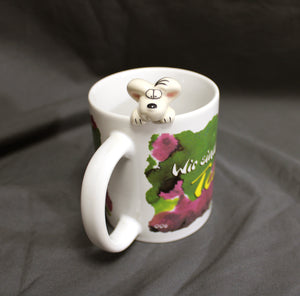 Diddl Mouse (Germany) Wir Sind Ein Tolles Team! "We are a great team" 3D Mouse Cartoon Mug
