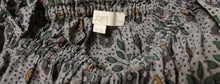 Load image into Gallery viewer, Loft  - Gray Graphic Floral Off/On Shoulder w/ Shoulder Tie Bows, Lightweight Top - Size XS