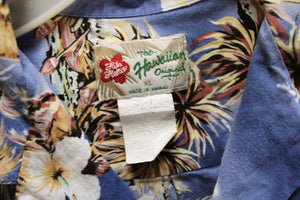 Men's Hilo Hattie - Blue Palms, Ocean Islands Hawaiian Shirt - Size XL