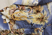 Load image into Gallery viewer, Men&#39;s Hilo Hattie - Blue Palms, Ocean Islands Hawaiian Shirt - Size XL