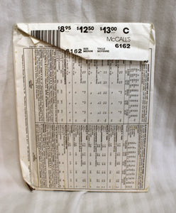 Vintage-Sewing Pattern -McCalls - 6162 - Misses Unlined Jacket & Cap - Size Medium (14,16)