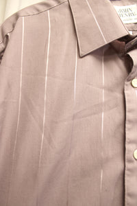 Men's Vintage - John Henry w/ Athletic Fit - Desaturated Purple Pinstripe Button Up Shirt - Size 16.5, 34/35