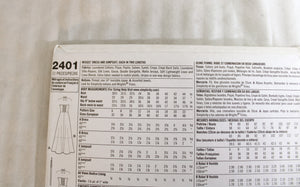 Simplicity - #2401 Misses Dress and Jumpsuit Each in Two Lengths (Halter) - Size r5 (14-22) Sewing Pattern