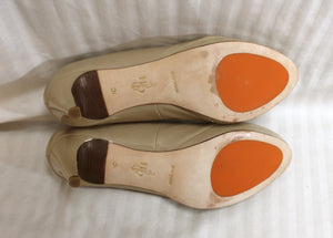 Cole Haan - "Chelsea" Maple Sugar Patent Low Platform Pump - Size 7 C (wide)