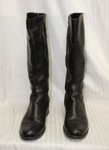 La Canadienne - Black leather Inside Zip Boots - Size 9M