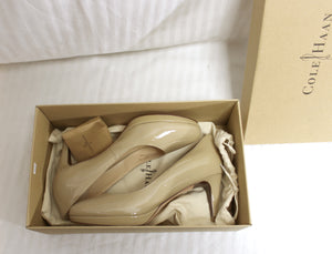 Cole Haan - "Chelsea" Maple Sugar Patent Low Platform Pump - Size 7 C (wide)