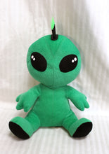 Load image into Gallery viewer, A&amp;A Global - Punk Rock w/ Mohawk Green Alien Plush -13&quot;