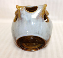 Load image into Gallery viewer, Glazed Ceramic Owl Tealight Candle Holder 5&quot;