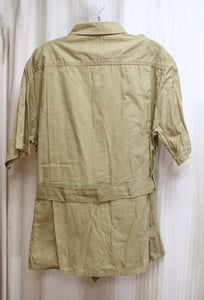 Vintage Men's - Burk, Gung Ho - Short Sleeve Safari/Bush Jacket - Size L