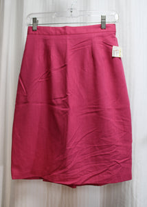 Vintage, Deadstock w/ Tags- Barrie Stephens - Pink Pencil Skirt - Size 8 (See Measurements)