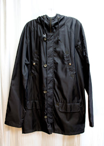 Men's Penguin by Munsingwear - Black Hooded Windbreaker - Size XL (w/ TAGS)