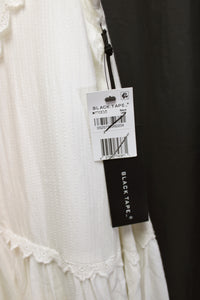Black Tape - White Tie Spaghetti Strap Tiered Flowy Dress - Size M (w/ Tags)