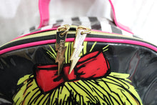 Load image into Gallery viewer, 2011 Betsey Johnson - Betseyville &quot;Hold on to my goldie locks&quot; PVC Bag w/ Lightening Bolt Pulls