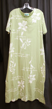 Load image into Gallery viewer, Vintage - Coconut Bay - Short Sleeve Botanical Print A-Line T Shirt Maxi Dress - Size M