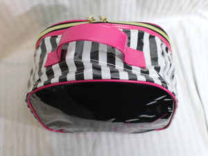 2011 Betsey Johnson - Betseyville "Hold on to my goldie locks" PVC Bag w/ Lightening Bolt Pulls