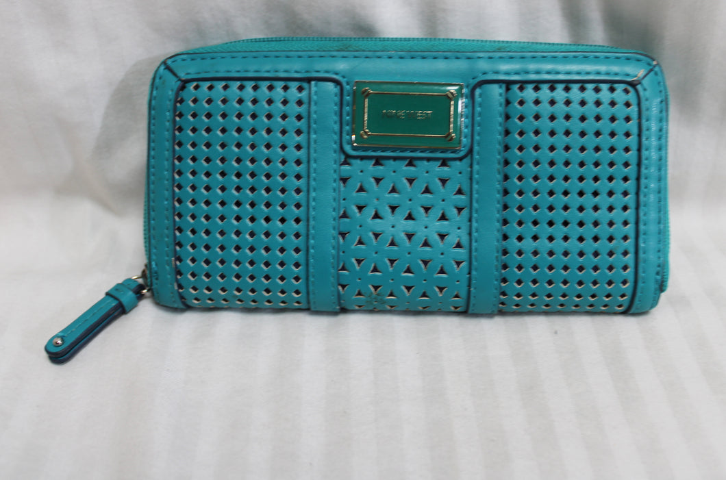 Nine West - Teal Leather Wallet -7.5