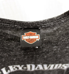 Harley Davidson, Honolulu Hawaii 2- Sided Black Heathered T-Shirt 2013 - Size XL