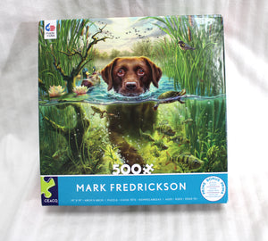 Ceaco - Mark Fredrickson - 2402-9 "Chocolate Lab 2" 500 PC Puzzle 19"x19"