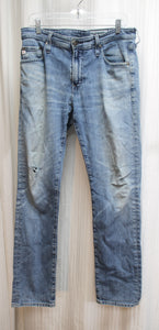 Adriano Goldschmied Aged Denim - "The Everett" Slim Straight Jeans - Size 32R