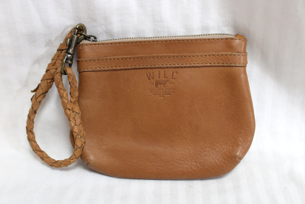 Will Leather Goods (Oregon) - Leather Zippered Wristlet Pouch