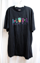 Load image into Gallery viewer, Vintage - Embroidered Front &quot;Aloha Hawaii&quot;  Black T-Shirt - Size XL