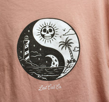 Load image into Gallery viewer, Last Call Co. - Duty Peach, &quot;Day &amp; Night&quot; Ying &amp; Yang Cropped Graphic T-Shirt - Size s