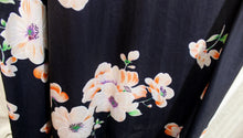 Load image into Gallery viewer, Vintage 70&#39;s - Navy Floral Semi Halter Sleeveless Maxi Dress - Size XL (approx, See Measurements)