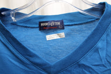 Load image into Gallery viewer, Vintage - Hang Ten Logo Blue V-Neck T-Shirt - Size L