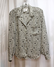 Load image into Gallery viewer, Vintage - Leslie Fay Separates - Lightweight Floral Paisley Button Front Blouse - Size 10 (See Measurements)