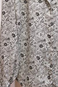 Vintage - Leslie Fay Separates - Lightweight Floral Paisley Button Front Blouse - Size 10 (See Measurements)