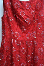 Load image into Gallery viewer, Vintage - Helen Wong - Red Sleeveless Heavily Beaded &amp; Sequined Dress - See Measurements, 26&quot; Waist