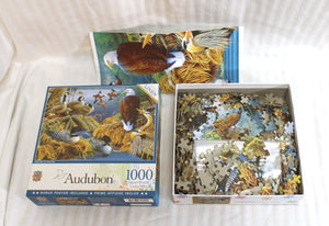 Master Pieces Audubon Linen "Lake Life" 1000 Pc Puzzle 51907