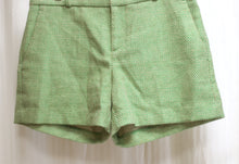 Load image into Gallery viewer, Banana Republic - Linen Blend Green &amp; Natural Check Short&#39;s - Size 2 PETITE