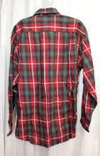 Load image into Gallery viewer, Men&#39;s Vintage - Cambridge Classics Green &amp; Red Cotton Plaid Button Up Shirt - Size L