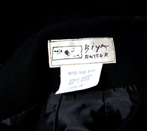 Vintage - Rated R By Biya (Biya Ramar of Johnny Was) Black Pencil Skirt - Size 10 (Vintage Sizing, 26" Waist)