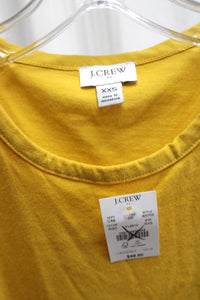 J.Crew - Mustard Yellow - Tank Top w/ Eyelet Lace Hem - Size XXS (w/ Tag)