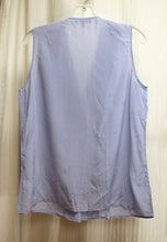 Load image into Gallery viewer, Banana Republic - 100% Silk, Sleeveless Periwinkle Lightweight Pleated Front V-Neck Top - Size 14