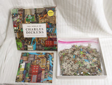 Load image into Gallery viewer, The World of Charles Dickens, A Jigsaw Puzzle with 70 Characters to Find, Laurence King - 1000 PC Puzzle 19&quot;x22&quot;