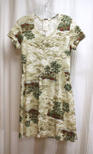 Load image into Gallery viewer, Vintage - Hana - Tropical Print T-Shirt Mini Dress - Size S