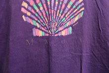 Load image into Gallery viewer, Vintage, Single Stitch - Shell Graphic, Maui, Purple T-Shirt - Size L