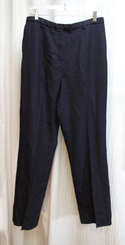 Vintage - Pendleton Petite - Navy 100% Virgin Wool Trousers - Size 12