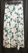 Load image into Gallery viewer, Billabong x The Salty Blonde - &quot;Peachy Keen&quot; White, Light Pink &amp; Green Tropical Floral Maxi Skirt w/ Leg Slits - Size 27/1 (26.5 Waist)