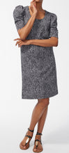 Load image into Gallery viewer, Chico&#39;s - Black &amp; White Organic Print 1/2 Sleeves Dress - Size 2 (Chicos Sizing = L/12)