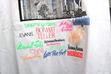 Load image into Gallery viewer, Vintage 80&#39;s - Chicago Skyline/ Building Partial Puff Print, Florescent Single Stitch White T-Shirt - Size XL